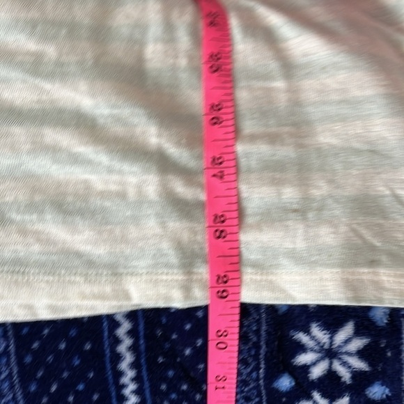 NWT We The Free Women’s Cream And Mint Striped Tee Size Medium - Picture 7 of 9